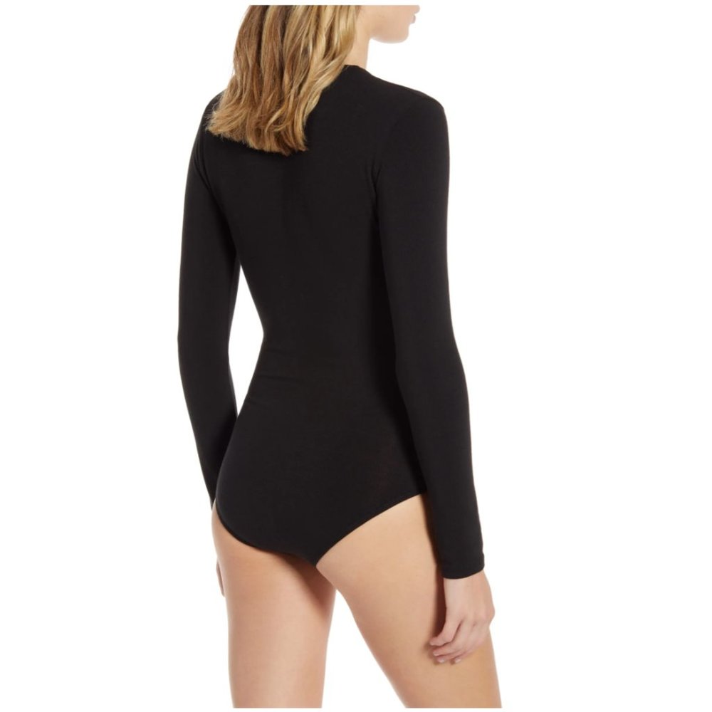 Madewell Black V-Neck Bodysuit Medium - Picture 3 of 6